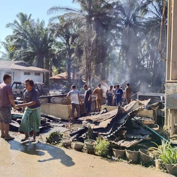 Kebakaran di Batu Gana Paluta Hanguskan Rumah dan Mobil